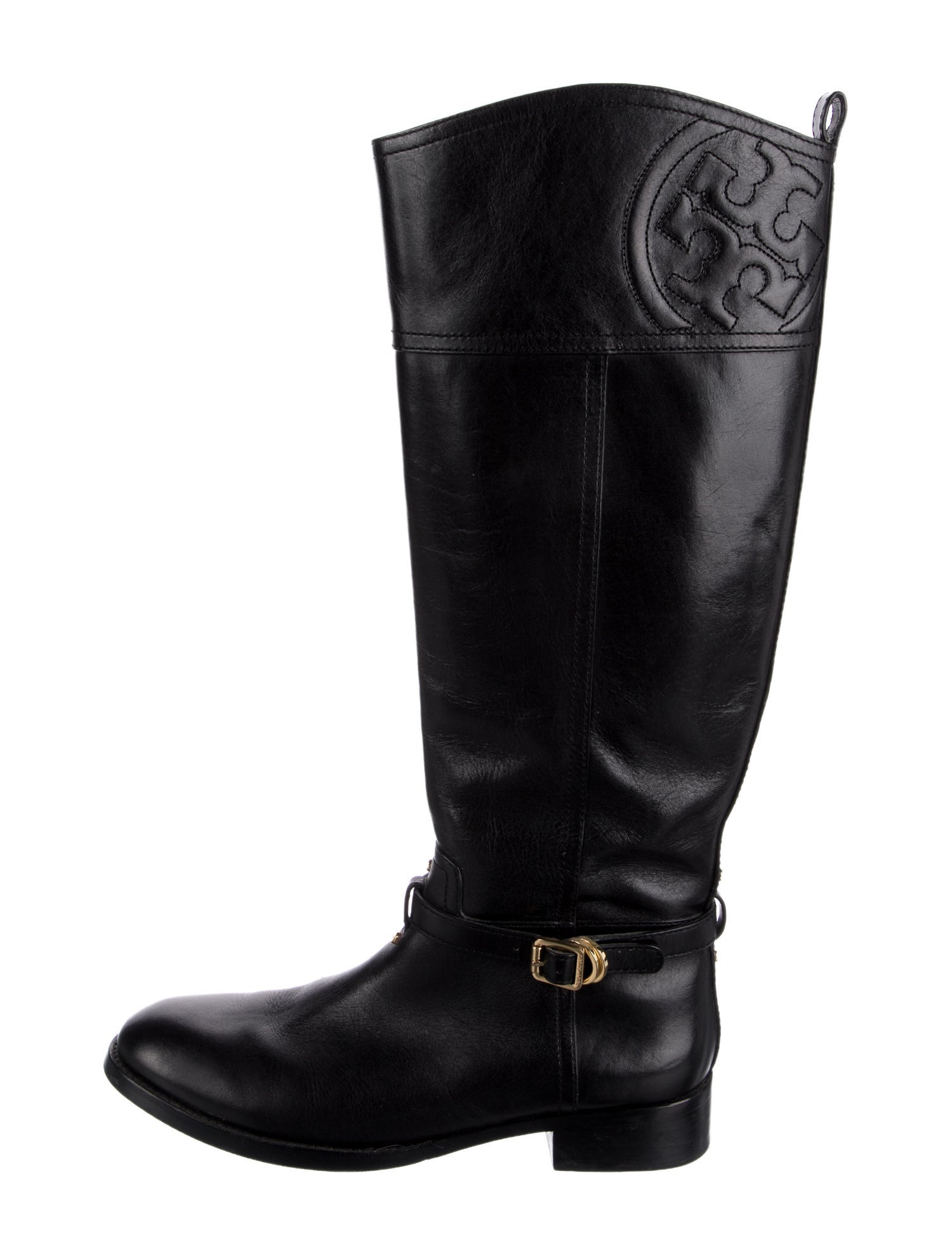Tory Burch Leather Riding Boots