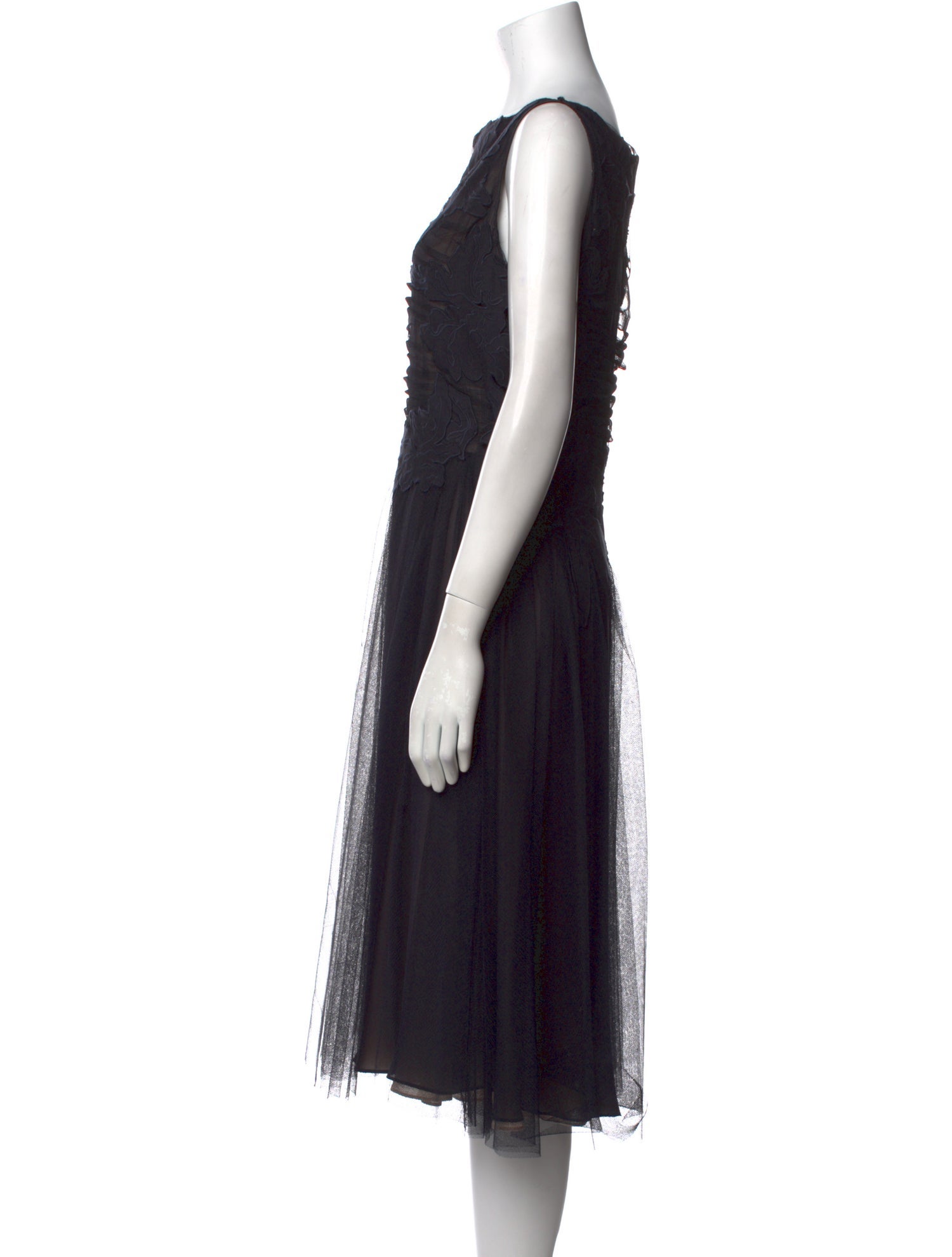 Tory Burch Bateau Neckline Midi Length Dress