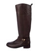 Tory Burch Leather Riding Boots