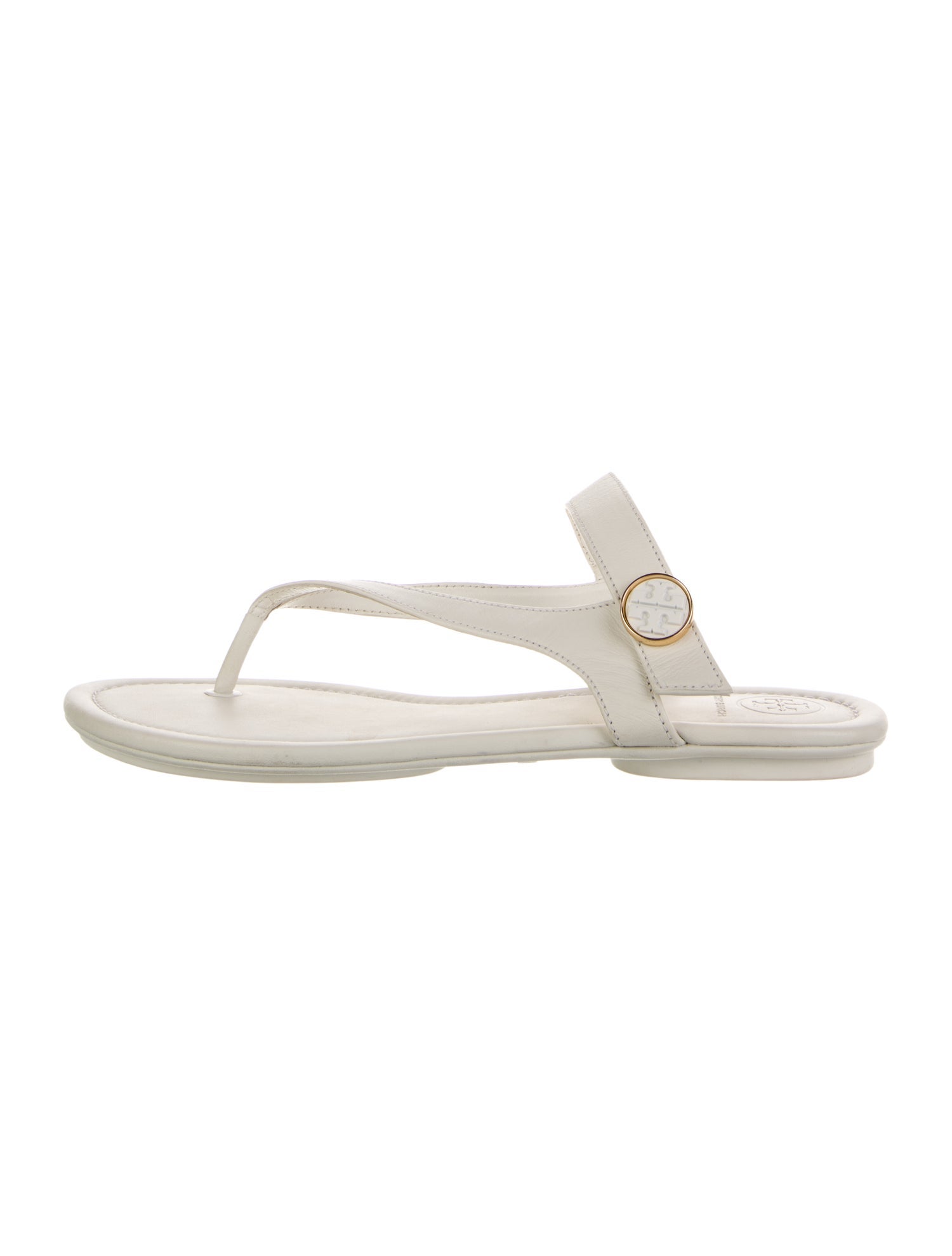 Tory Burch Leather T-Strap Sandals