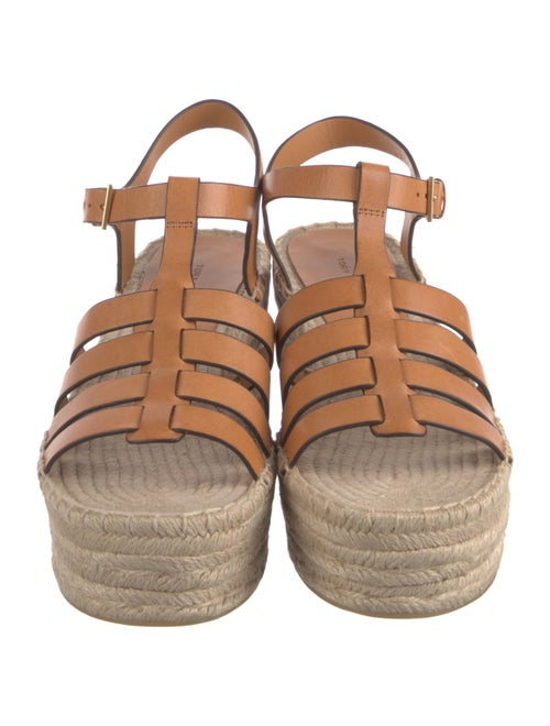 Tory Burch Leather Braided Accents Espadrilles