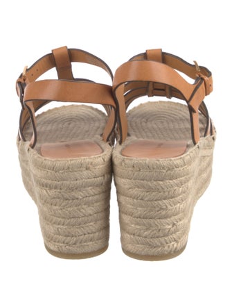 Tory Burch Leather Braided Accents Espadrilles