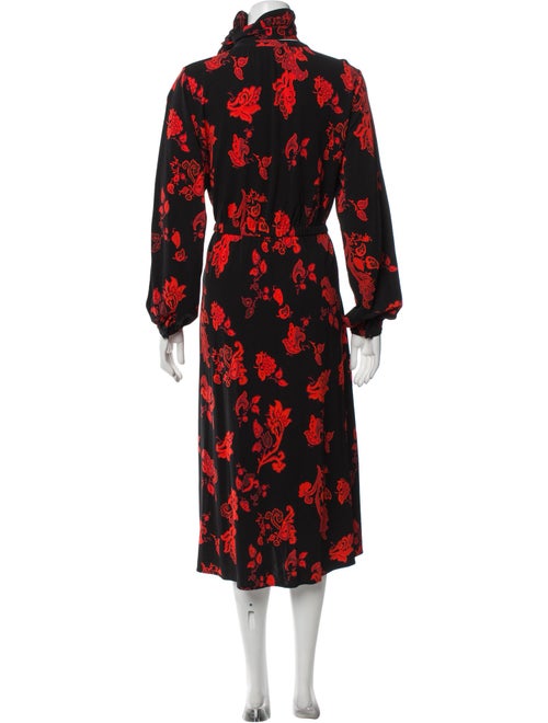 Tory Burch Floral Print Midi Length Dress