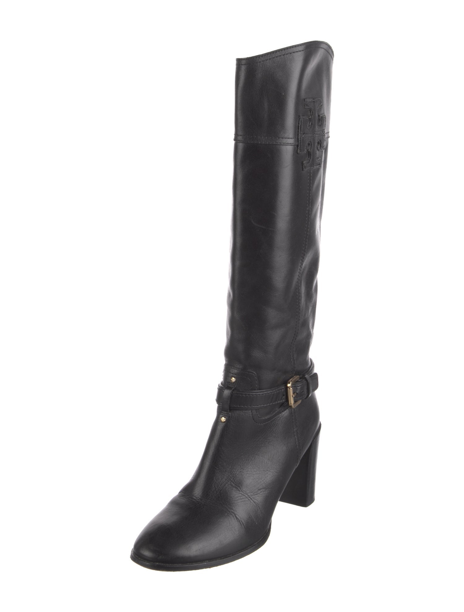 Tory Burch Leather Riding Boots