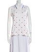 Tory Burch Printed Sleeveless Polo