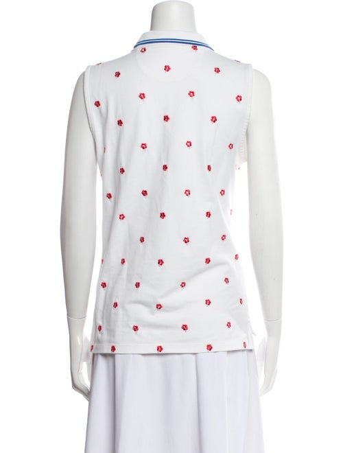 Tory Burch Printed Sleeveless Polo