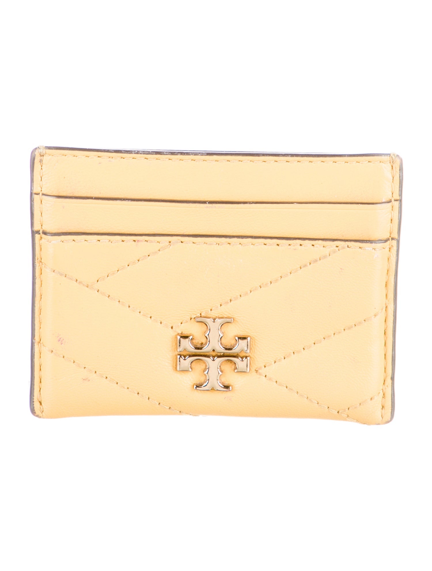 Tory Burch Signature Logo Leather Card Holder