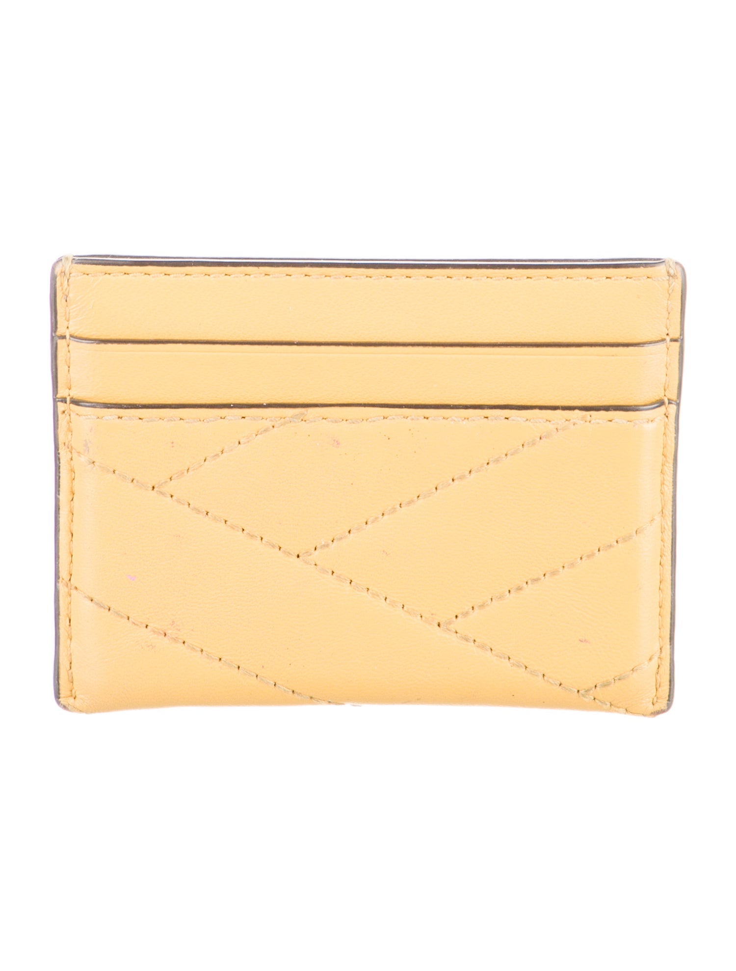 Tory Burch Signature Logo Leather Card Holder