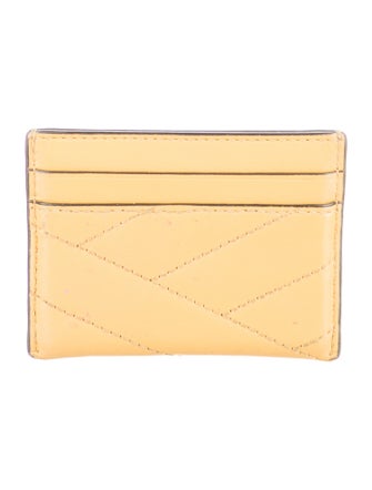Tory Burch Signature Logo Leather Card Holder