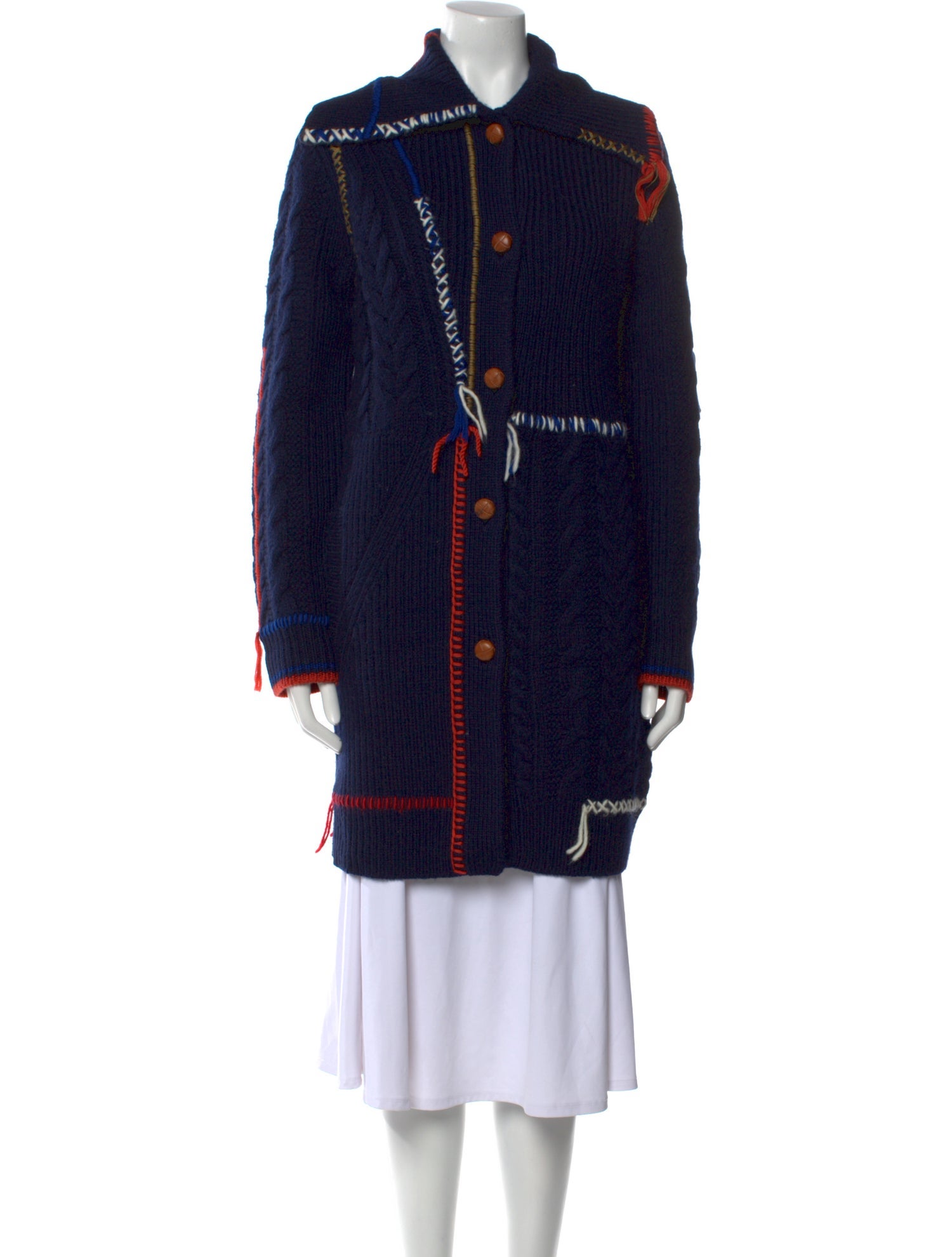 Tory Burch Wool Patterned Sweater