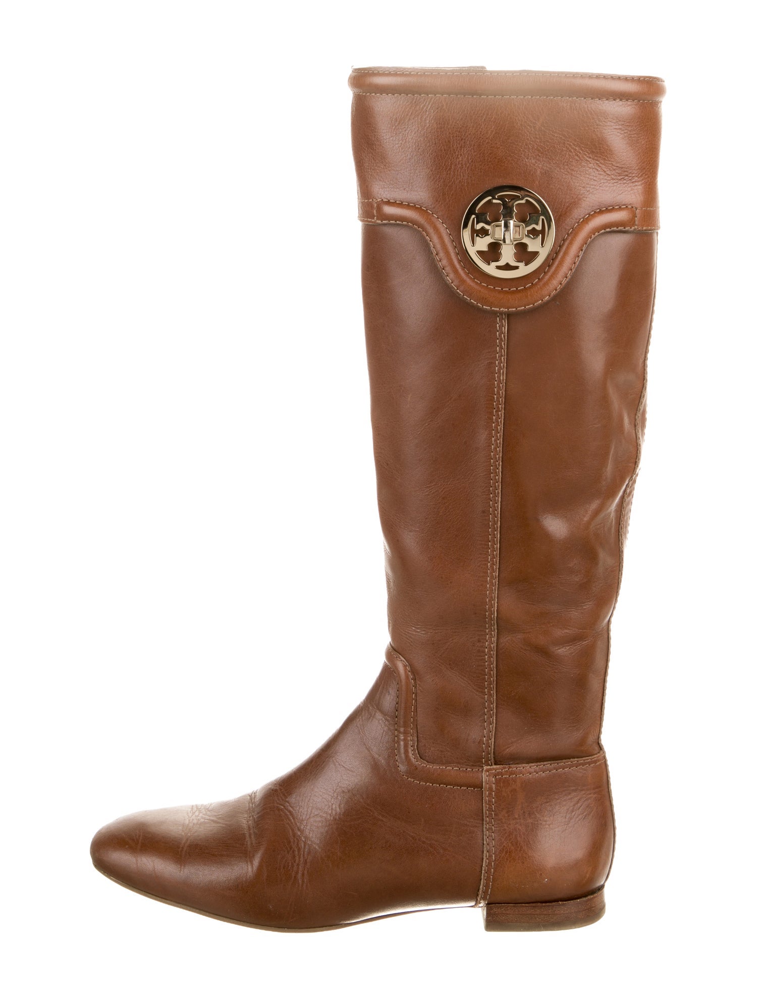 Tory Burch Leather Riding Boots