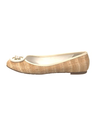 Tory Burch Raffia Ballet Flats