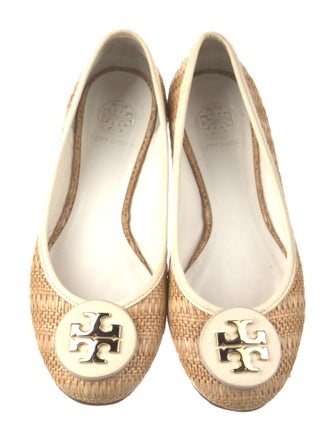 Tory Burch Raffia Ballet Flats
