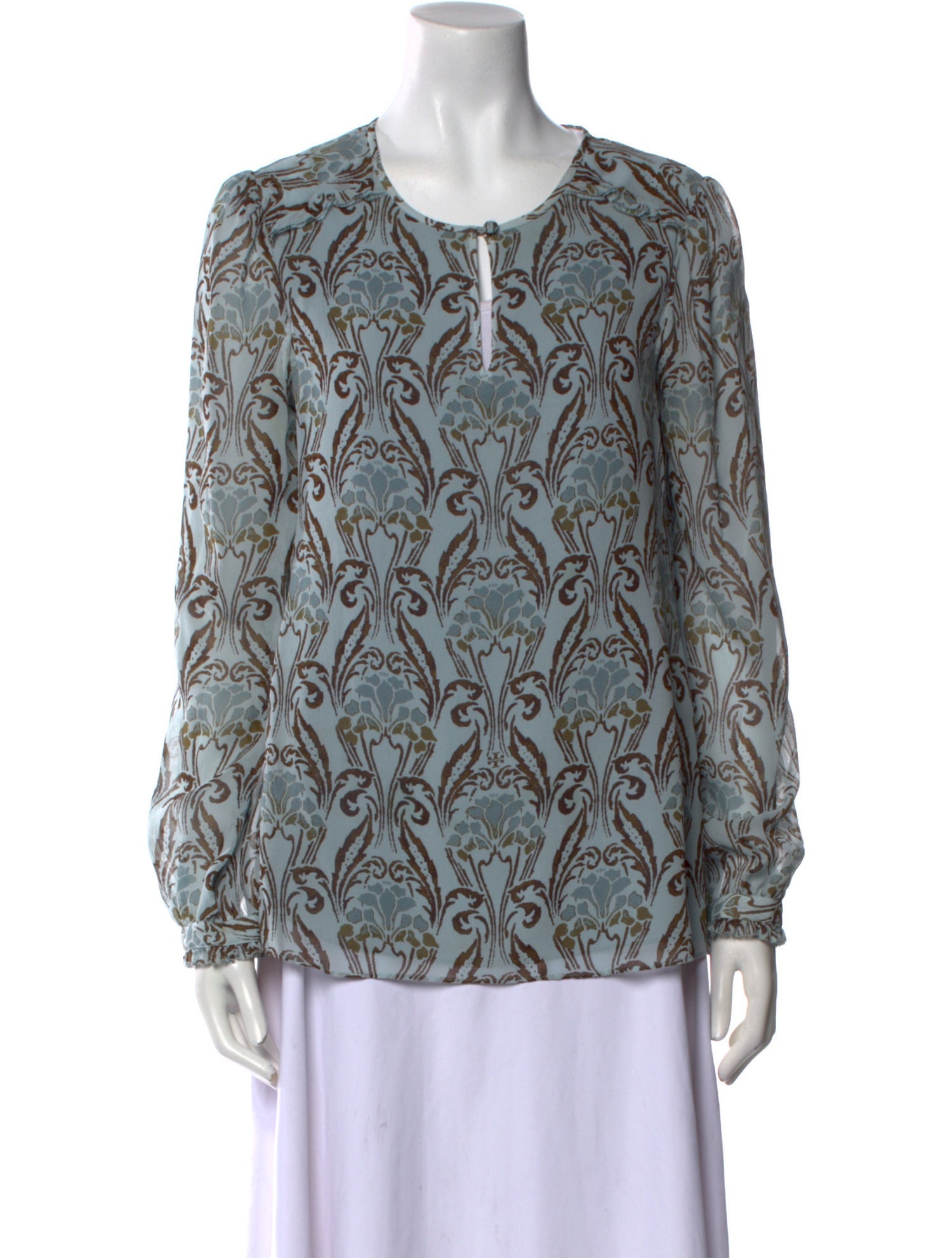Tory Burch Silk Printed Blouse