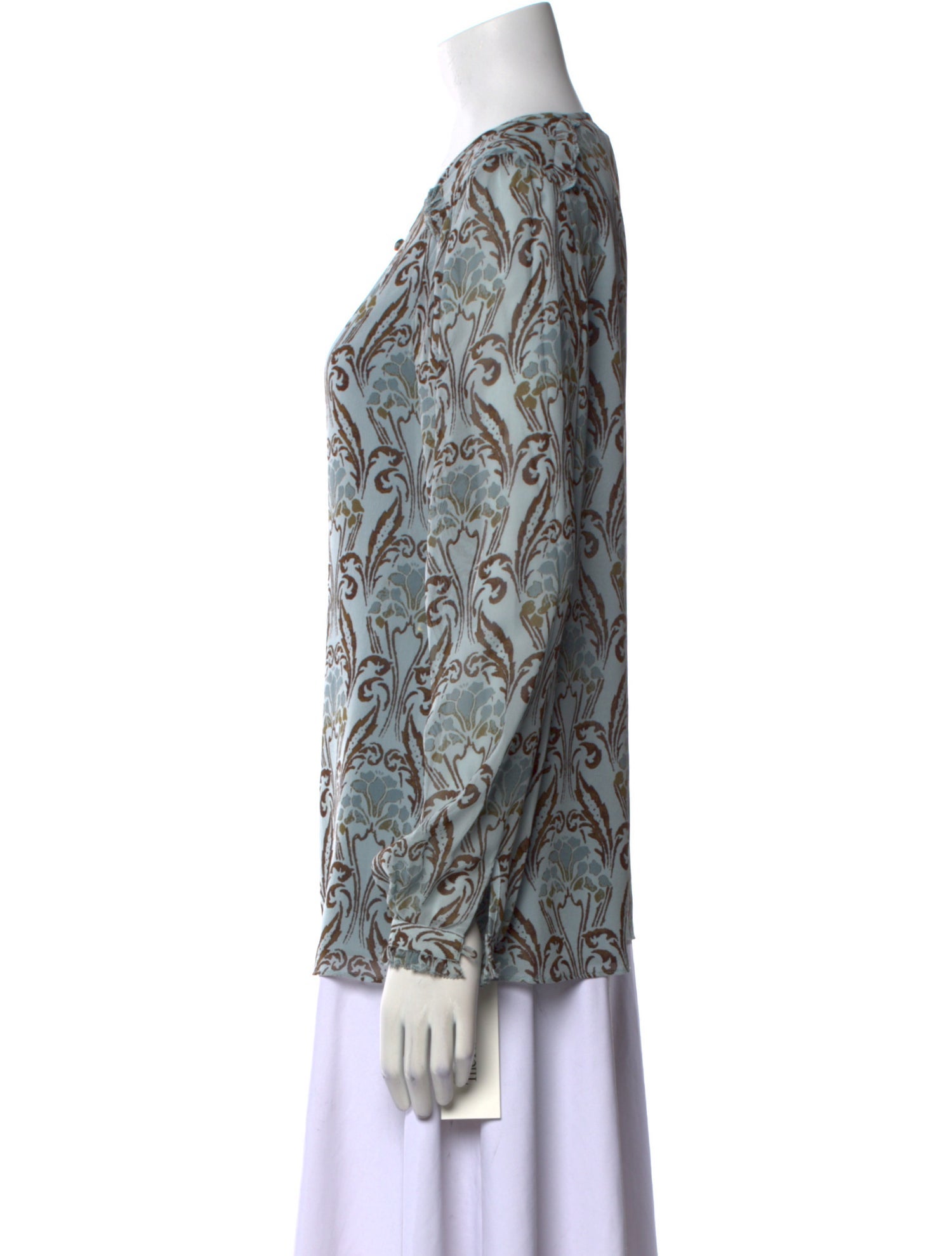 Tory Burch Silk Printed Blouse