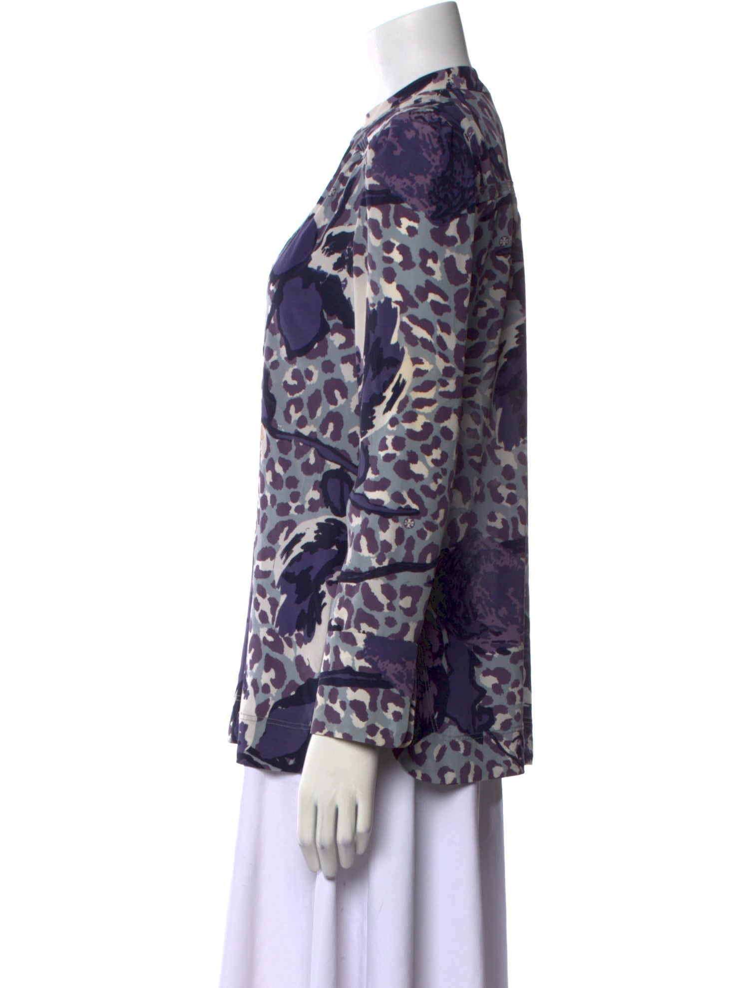 Tory Burch Silk Floral Print Blouse