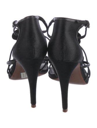 Tory Burch Satin Sequin Embellishments T-Strap Sandals