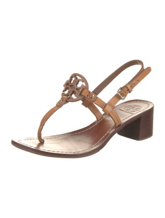 Tory Burch Leather T-Strap Sandals