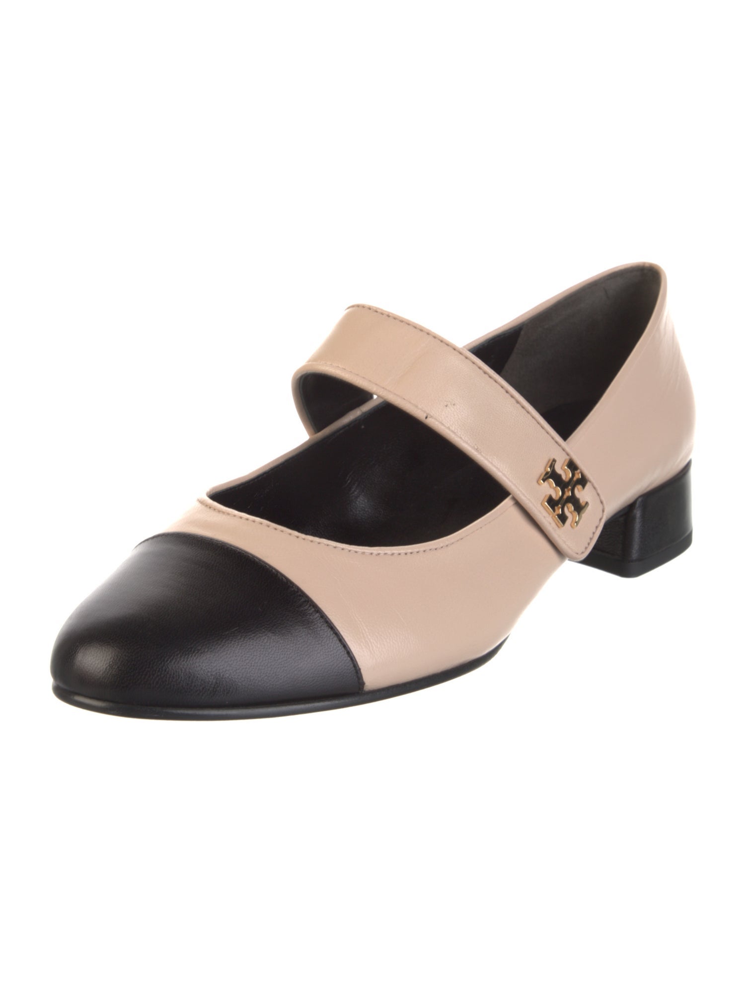 Tory Burch Leather Colorblock Pattern Pumps