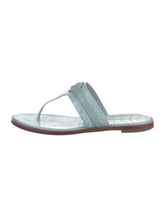 Tory Burch Alligator Slides