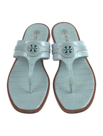 Tory Burch Alligator Slides