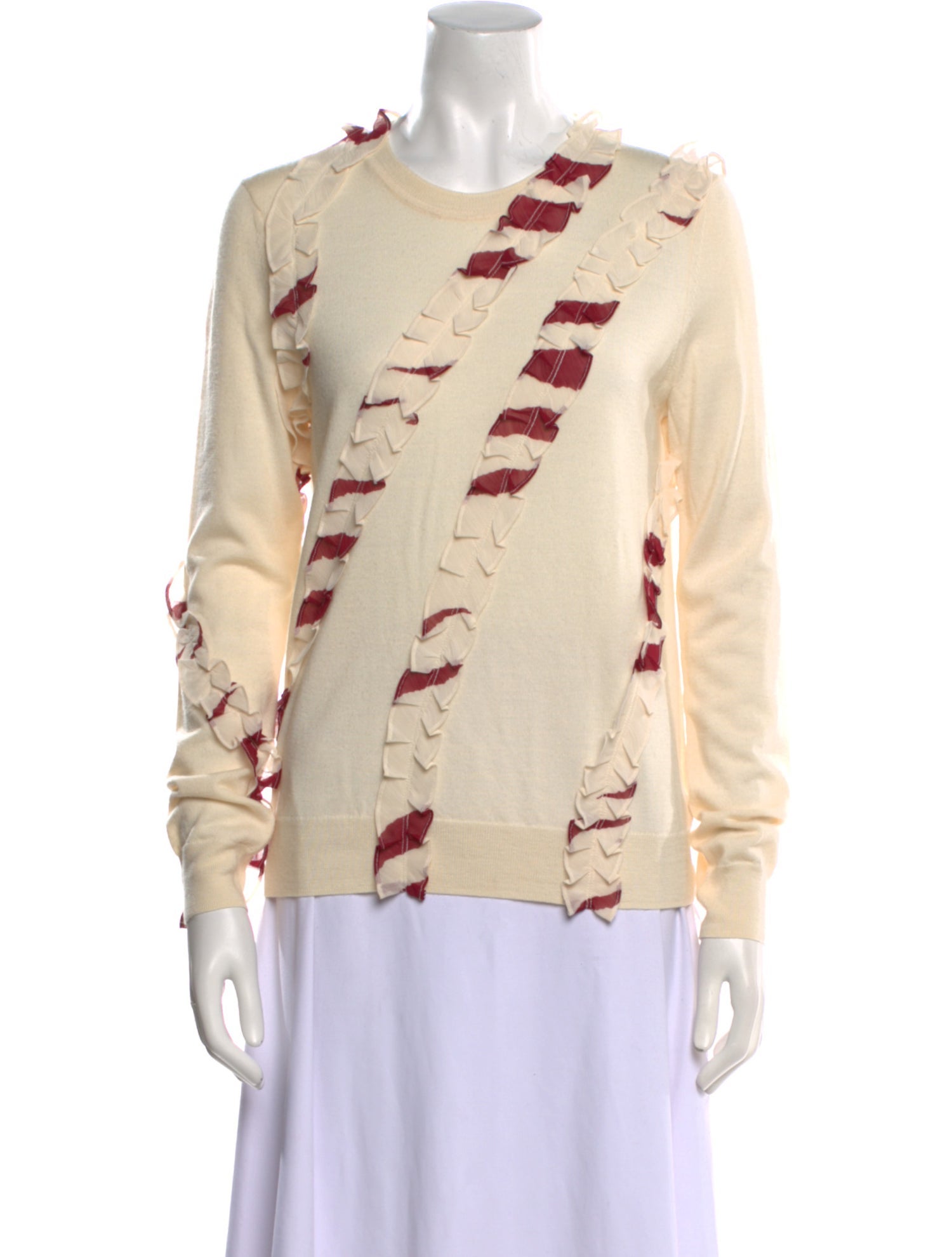 Tory Burch Merino Wool Printed Sweater w/ Tags