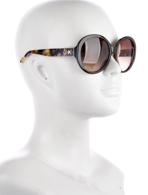 Tory Burch Round Gradient Sunglasses