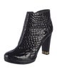 Tory Burch Embossed Leather Boots