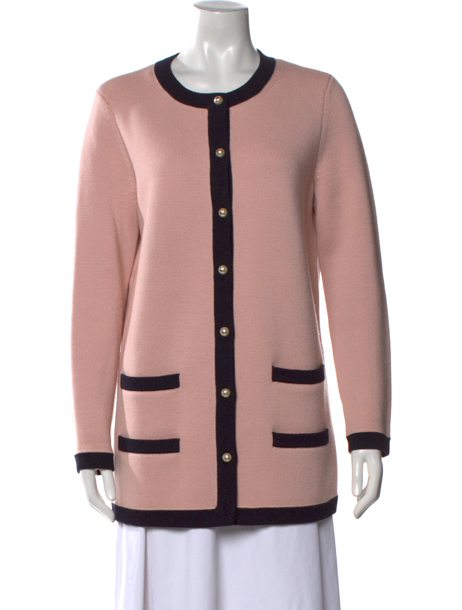 Tory Burch Merino Wool Striped Sweater