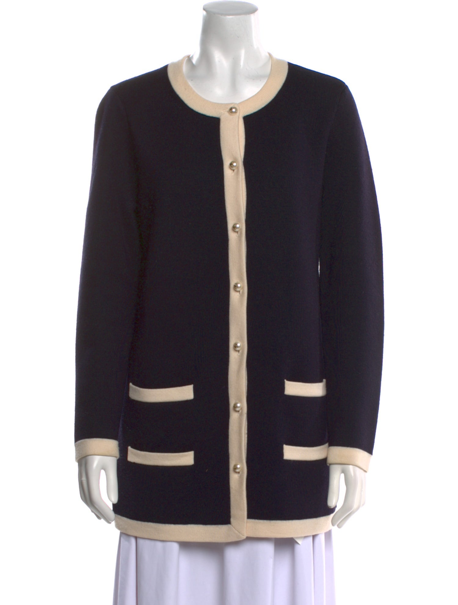 Tory Burch Merino Wool Striped Sweater