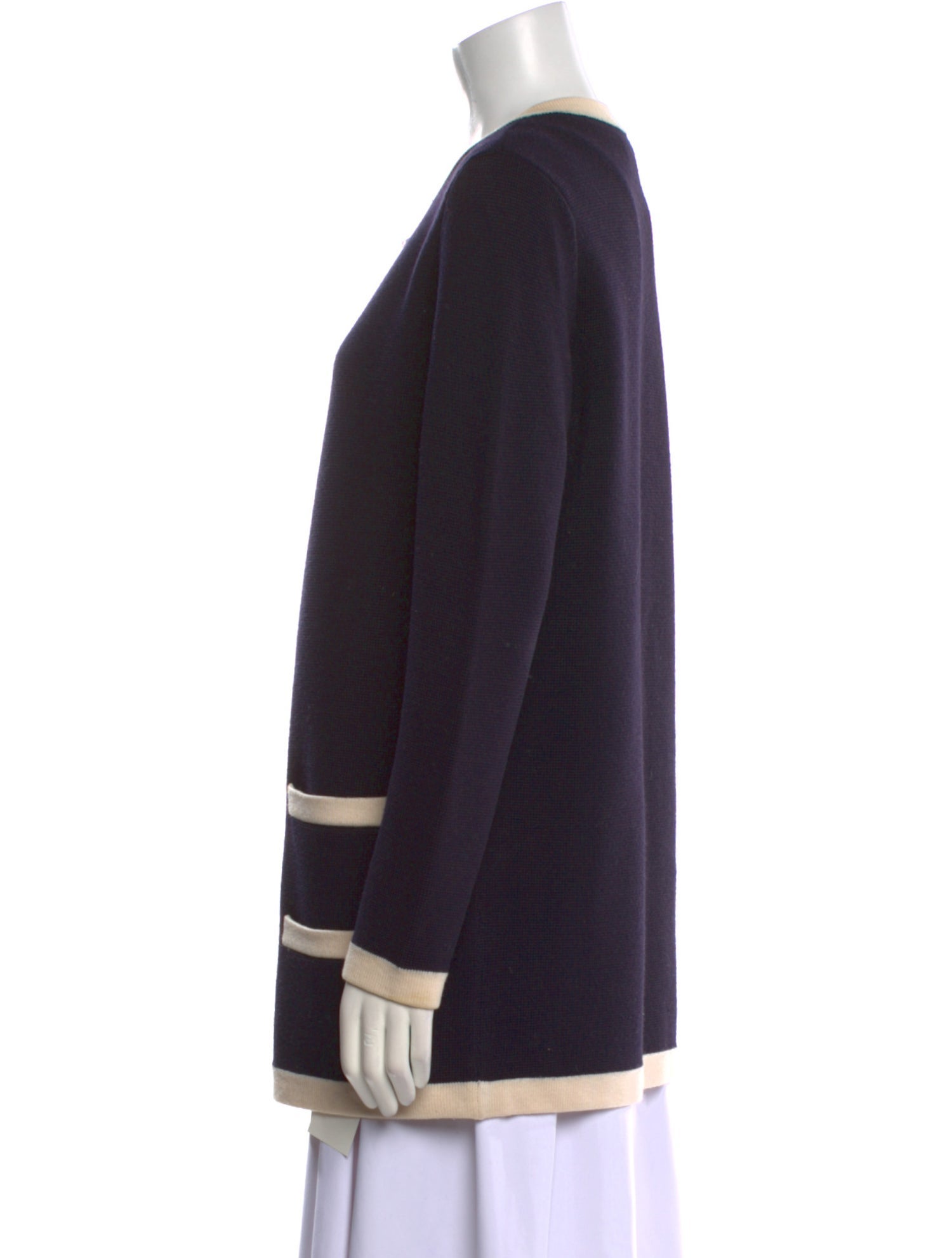 Tory Burch Merino Wool Striped Sweater