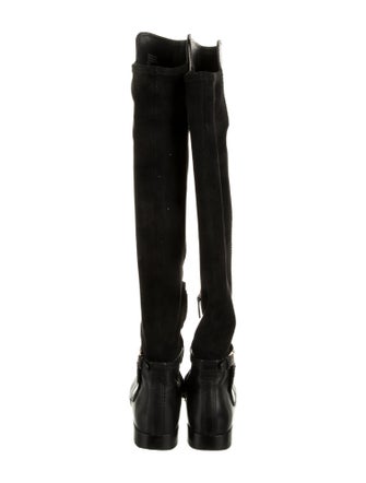 Tory Burch Wyatt Signature Logo Riding Boots