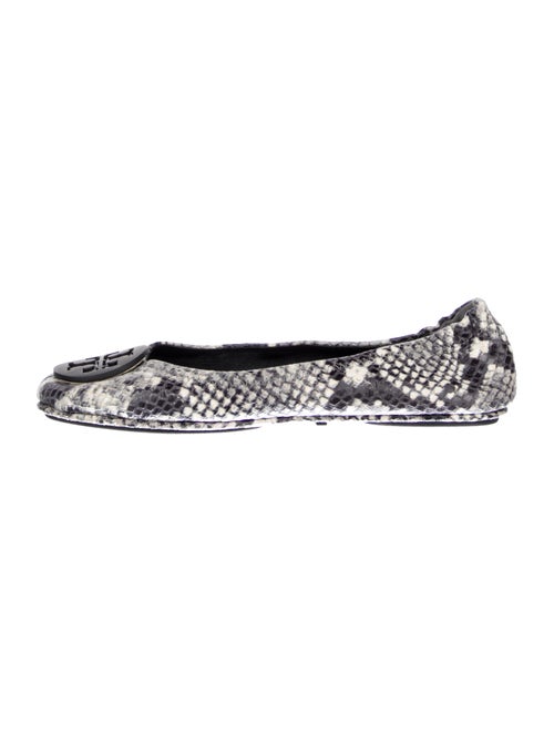 Tory Burch Leather Animal Print Ballet Flats