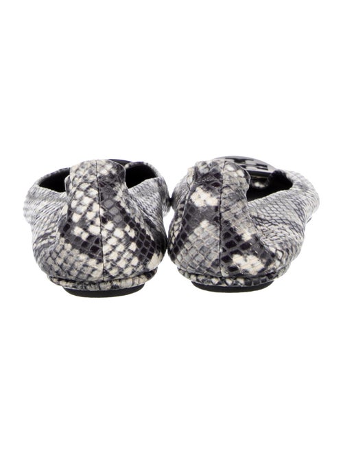 Tory Burch Leather Animal Print Ballet Flats