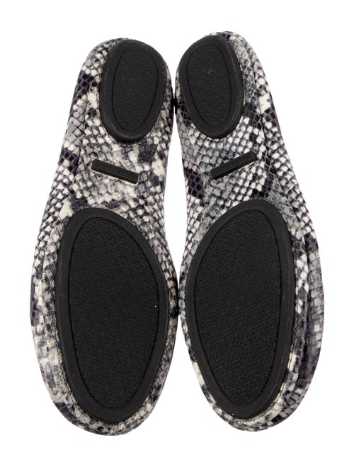 Tory Burch Leather Animal Print Ballet Flats