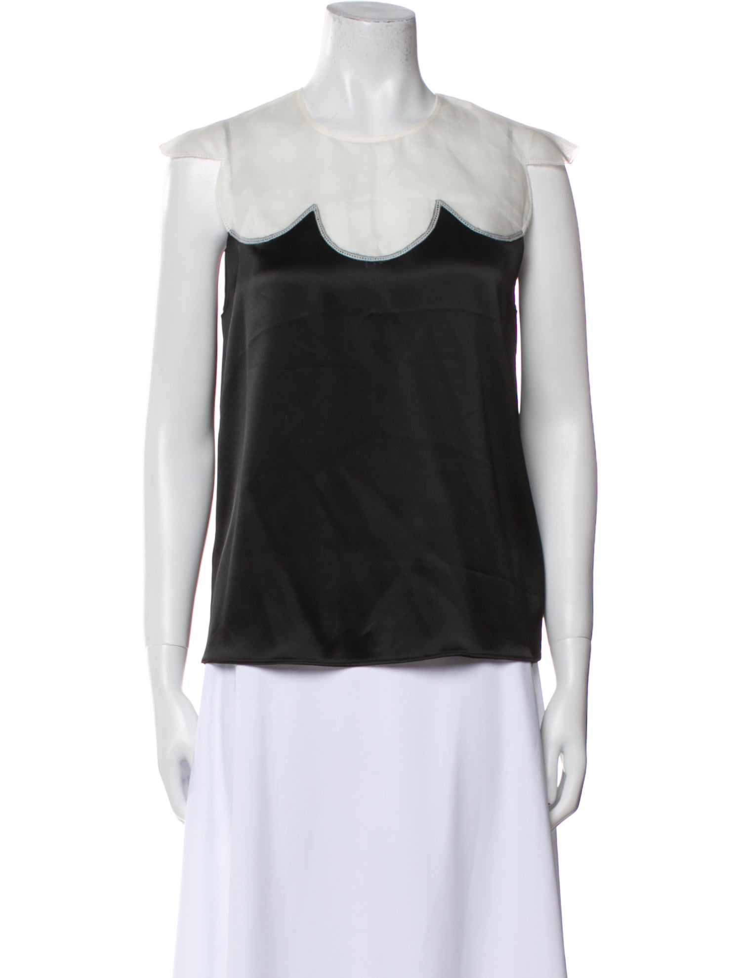 Tory Burch Crew Neck Sleeveless Top