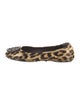 Tory Burch Patent Leather Animal Print Ballet Flats