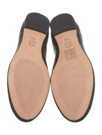 Tory Burch Leather Crystal Embellishments Ballet Flats