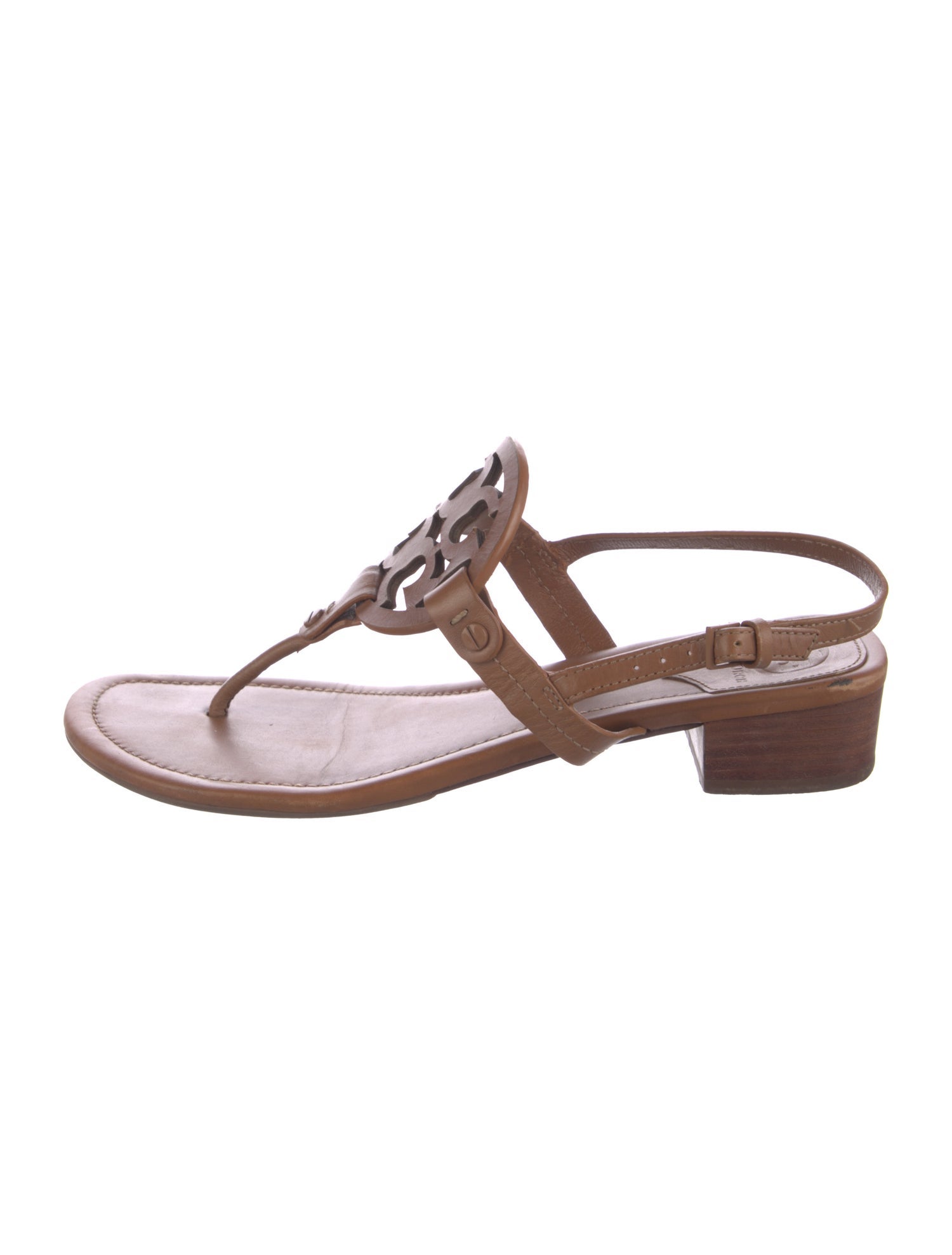 Tory Burch Leather T-Strap Sandals