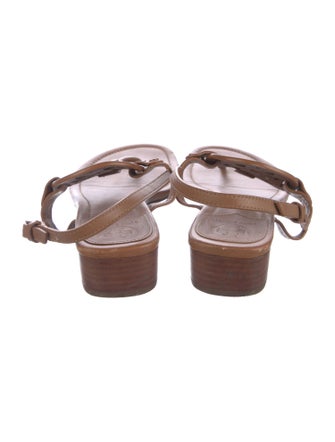 Tory Burch Leather T-Strap Sandals