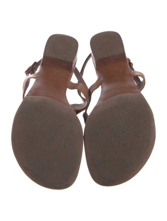 Tory Burch Leather T-Strap Sandals