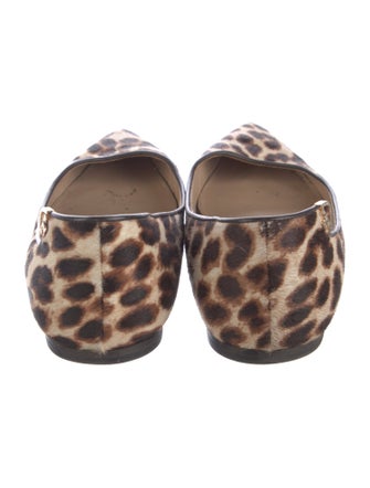 Tory Burch Ponyhair Animal Print Ballet Flats