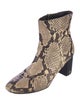 Tory Burch Embossed Leather Animal Print Boots