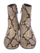 Tory Burch Embossed Leather Animal Print Boots