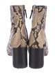 Tory Burch Embossed Leather Animal Print Boots