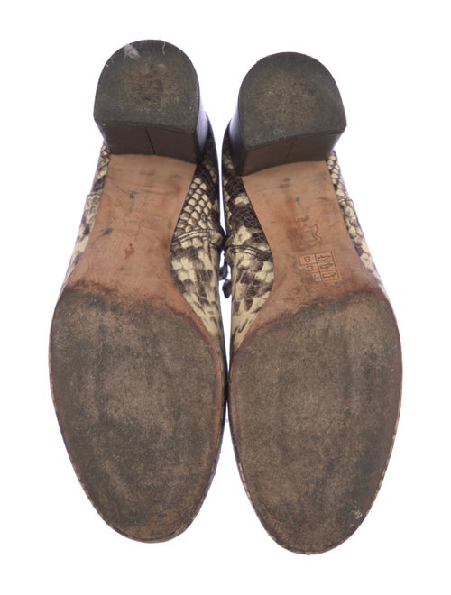 Tory Burch Embossed Leather Animal Print Boots