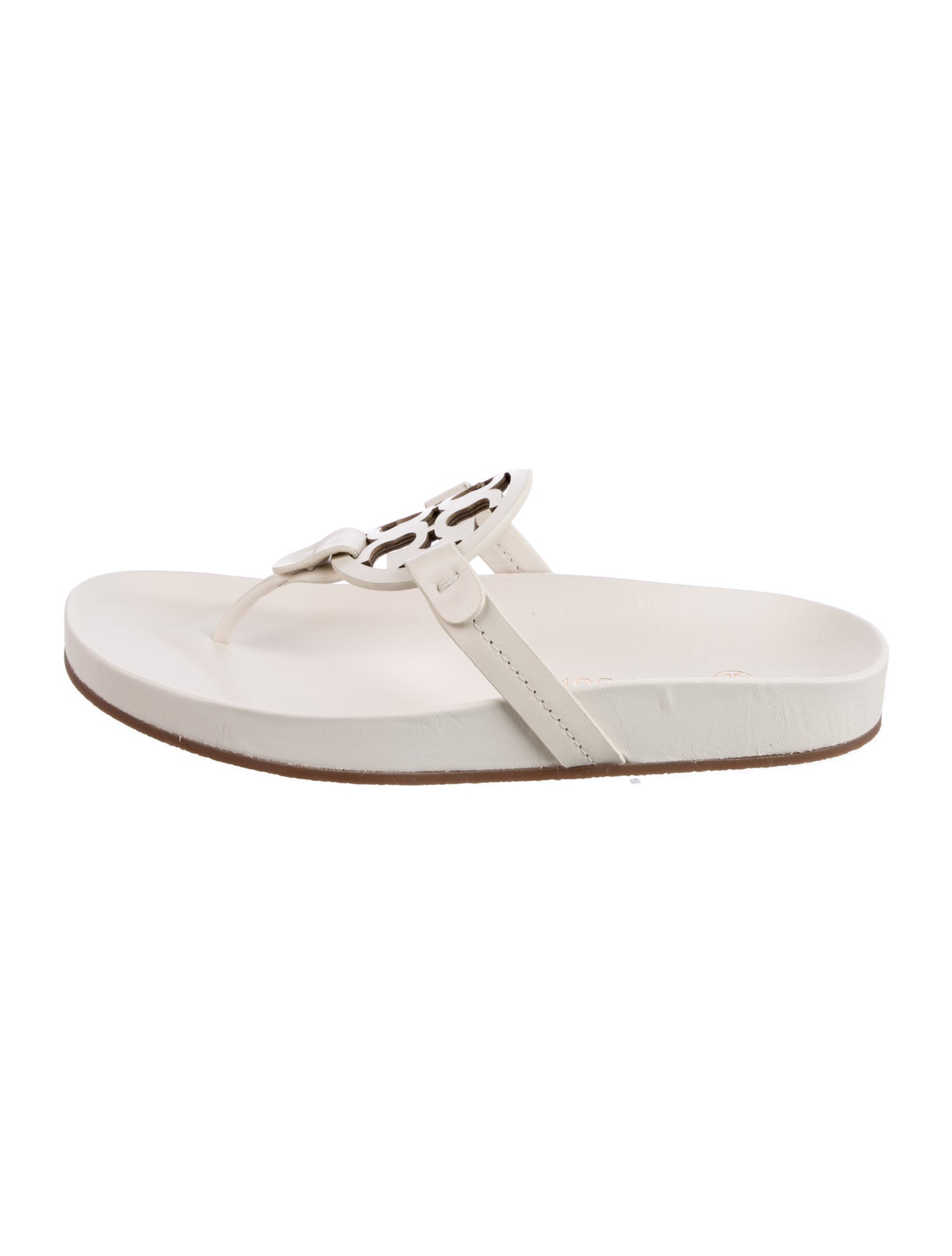 Tory Burch Leather Flip Flops w/ Tags