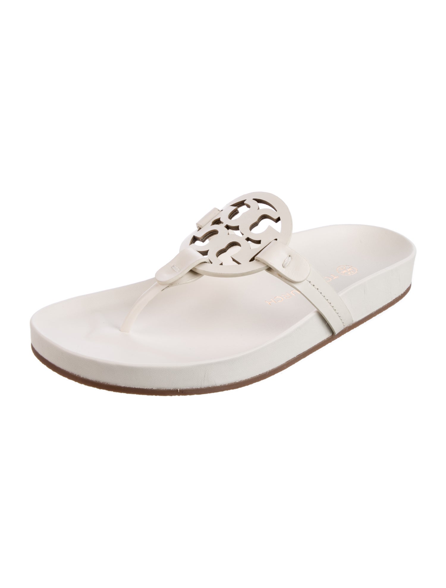 Tory Burch Leather Flip Flops w/ Tags