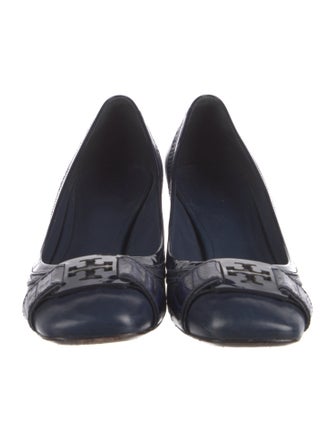 Tory Burch Leather Leather Trim Embellishment Pumps