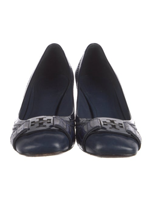 Tory Burch Leather Leather Trim Embellishment Pumps